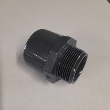 PVC Übergang 50mm - 6/4" AG Grau