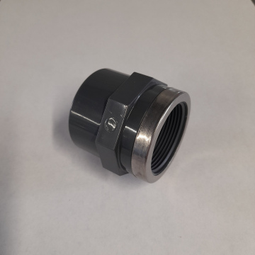 PVC Übergang 50mm - 6/4" IG Grau